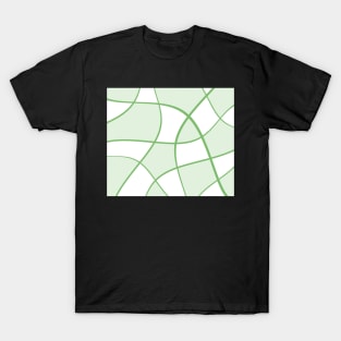 Abstract - green and white. T-Shirt